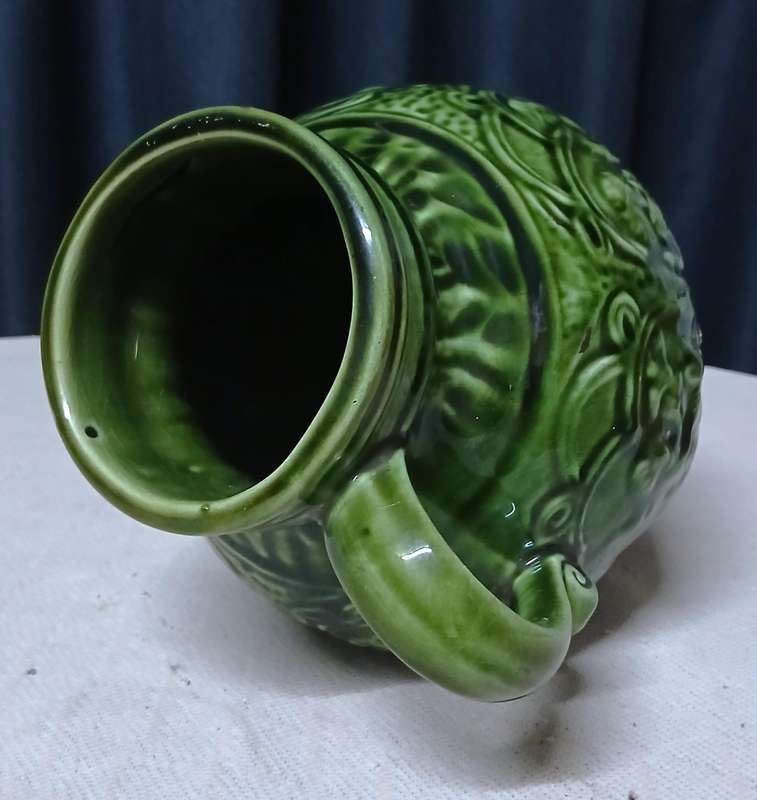 Charming Vintage German/Austrian Folk Art Embossed Ceramic Jug / Pitcher
