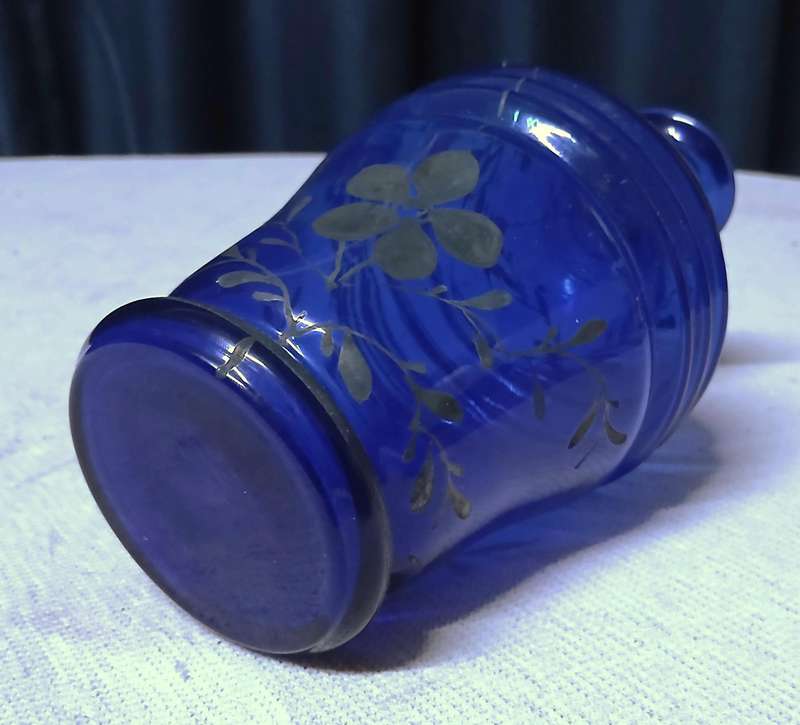 Exquisite Vintage Venetian Cobalt Blue Gilded Decanter  A Jewel for Your Collection