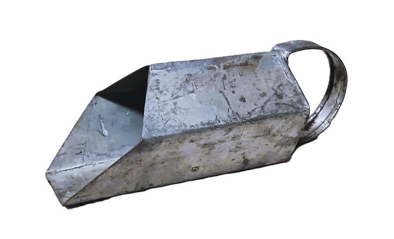 Vintage Hand-Crafted Metal Scoop  Vintage Utility & Rustic Decor
