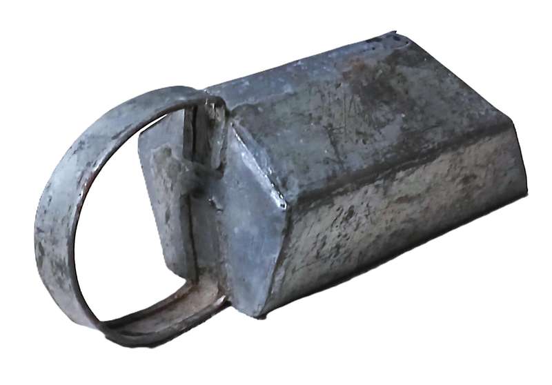 Vintage Hand-Crafted Metal Scoop  Vintage Utility & Rustic Decor