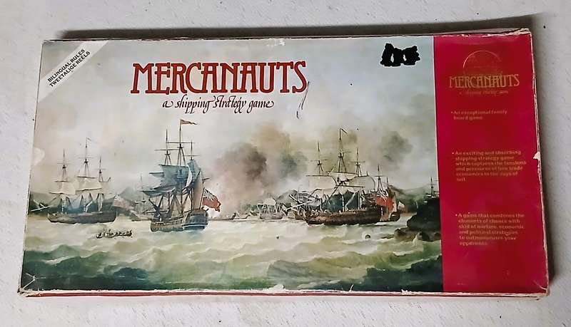 Vintage Mercanauts: A Classic Shipping Strategy Board Game c1970