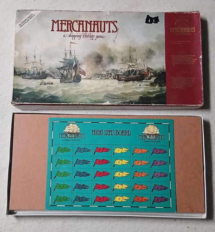 Vintage Mercanauts: A Classic Shipping Strategy Board Game c1970