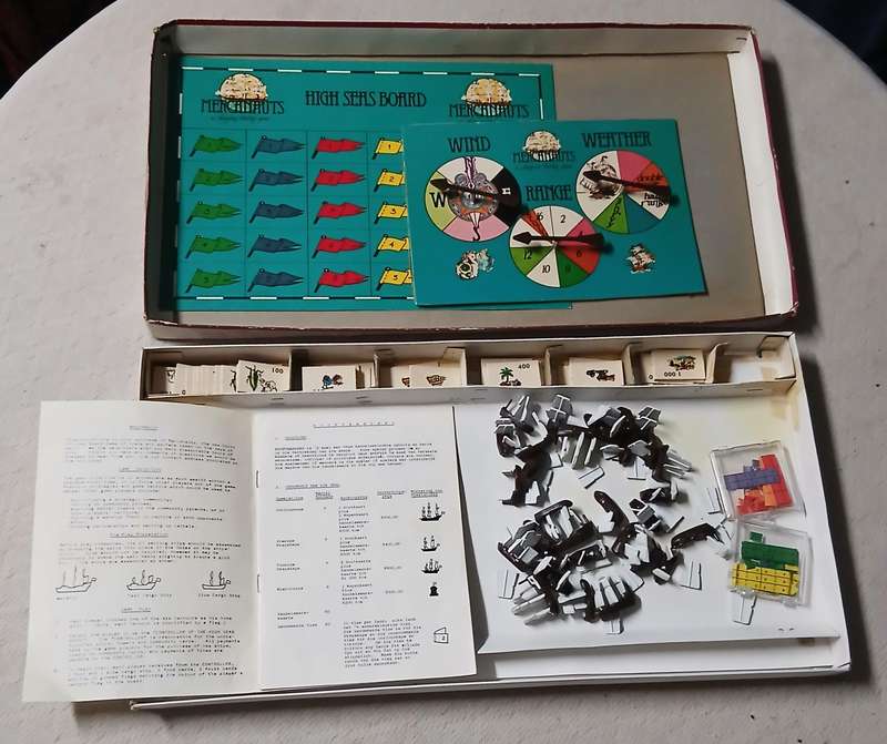 Vintage Mercanauts: A Classic Shipping Strategy Board Game c1970
