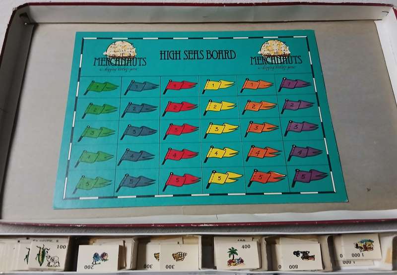 Vintage Mercanauts: A Classic Shipping Strategy Board Game c1970