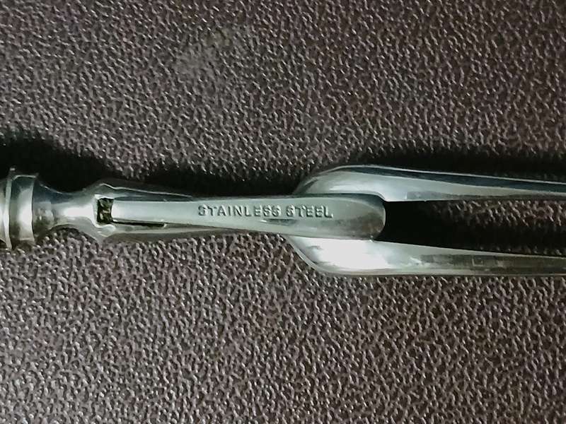 Vintage Priestley & Moore Antler Handle Carving Set - Sheffield, England c1950/60