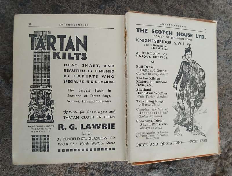 "The Scottish Clans & Their Tartans" by W. & A. K. Johnston 1943 29th Edition