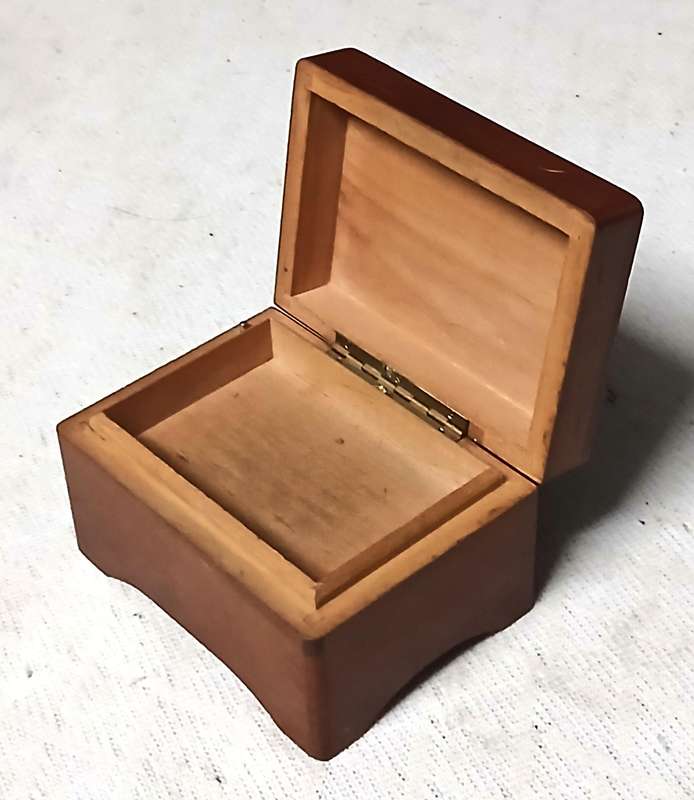 Vintage Reuge Wooden Music Box with Alpine Scene - Made in Switzerland (c. 1950s-1960s)