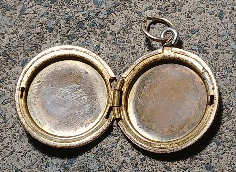 Vintage 14k Gold Filled Locket with Art Nouveau Revival Engraving