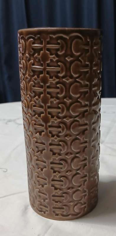 Vintage Mid-Century Modern Ceramic Tube Vase by Crescent - Model 11