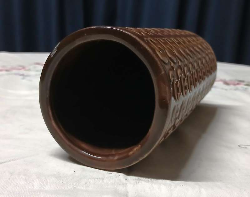 Vintage Mid-Century Modern Ceramic Tube Vase by Crescent - Model 11