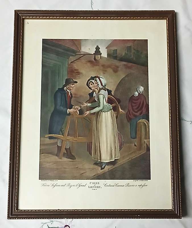 Antique "Cries of London" Hand-Coloured Engraving - Francis Wheatley & Giovanni Vendramini