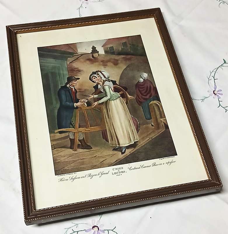 Antique "Cries of London" Hand-Coloured Engraving - Francis Wheatley & Giovanni Vendramini