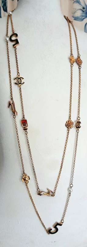 Coco Chanel Inspired Sautoir Necklace with Iconic Charms & Versatile Length