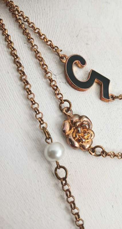 Coco Chanel Inspired Sautoir Necklace with Iconic Charms & Versatile Length
