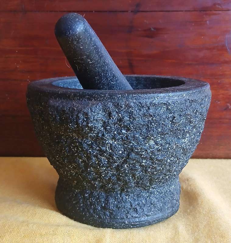 Jamie Oliver Solid Granite Pestle & Mortar - Heavy-Duty Kitchen Essential