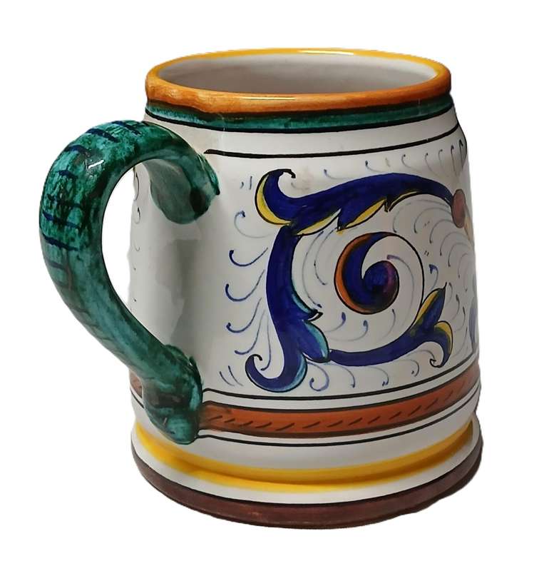 Authentic Vintage Hand-Painted Deruta Majolica Mug