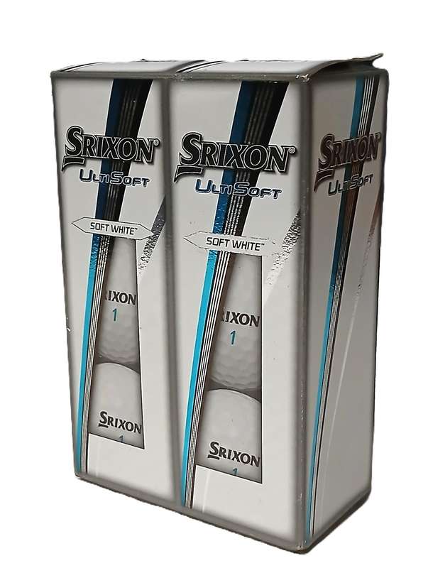 New Srixon UltiSoft Soft White Golf Balls  Pack of 6
