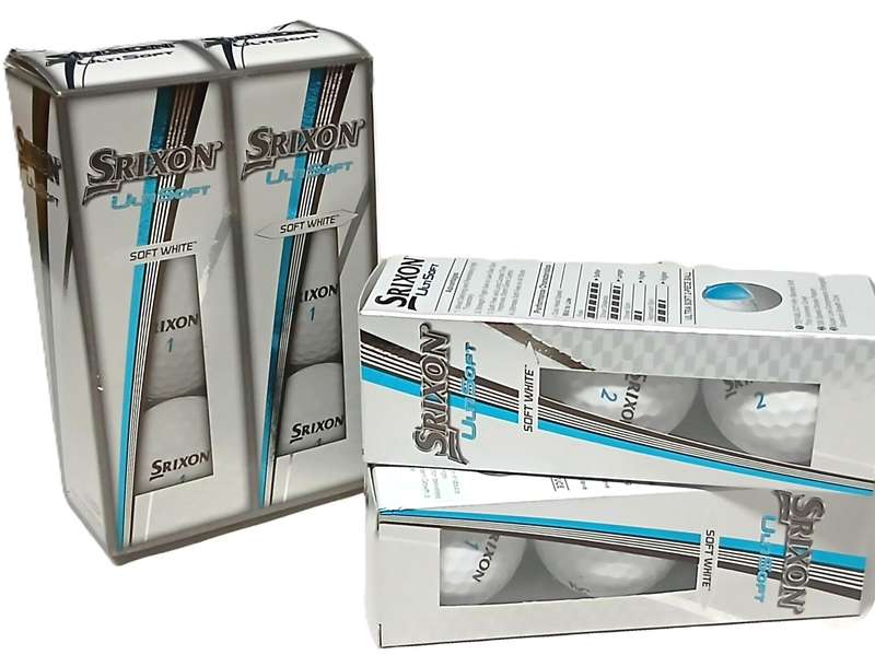 New Srixon UltiSoft Soft White Golf Balls  Pack of 6