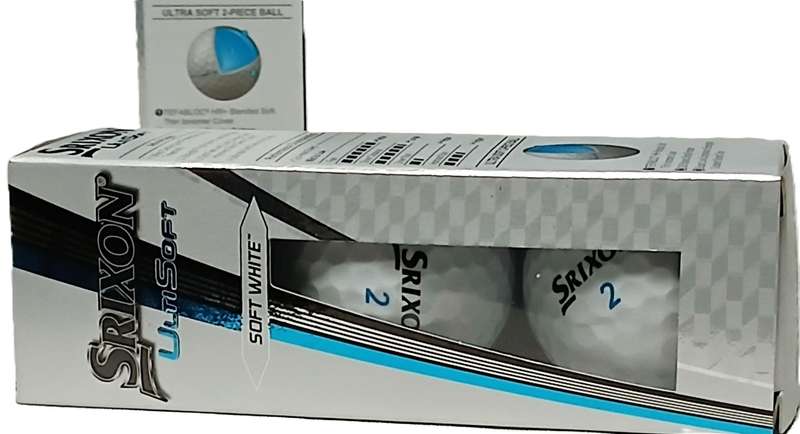 New Srixon UltiSoft Soft White Golf Balls  Pack of 6