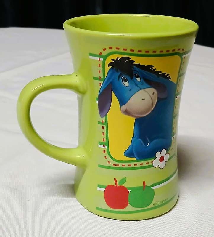 Contemporary Disney Winnie the Pooh Mug | Stor Madrid Collectible | Piglet, Eeyore & Picnic Motif