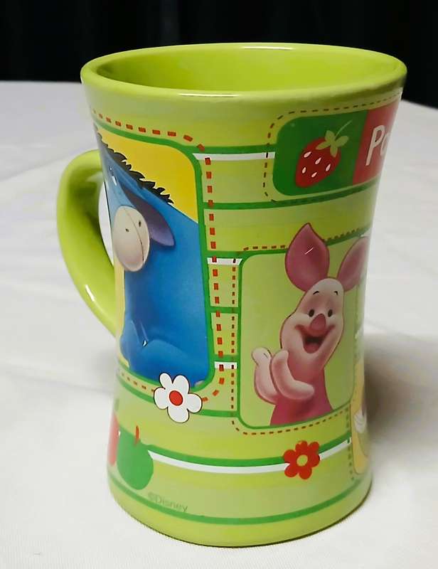 Contemporary Disney Winnie the Pooh Mug | Stor Madrid Collectible | Piglet, Eeyore & Picnic Motif