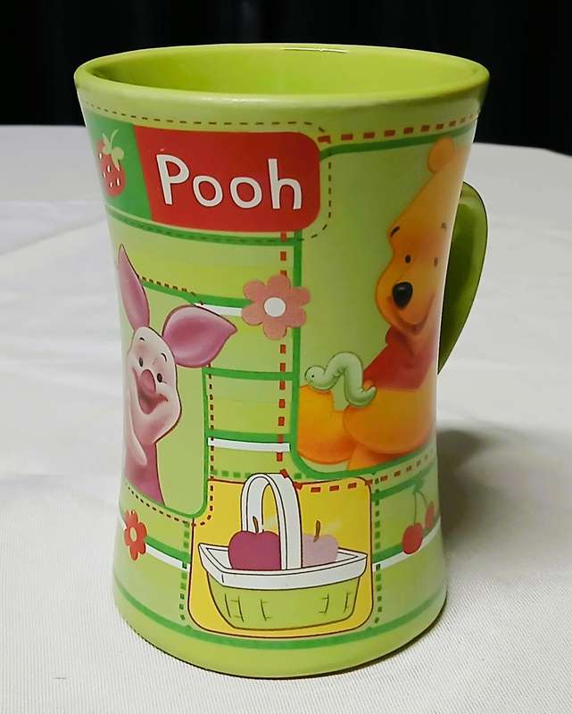 Contemporary Disney Winnie the Pooh Mug | Stor Madrid Collectible | Piglet, Eeyore & Picnic Motif