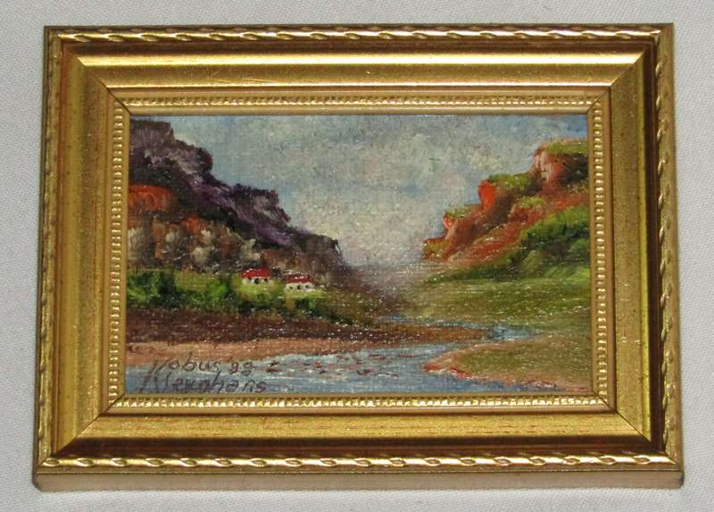 Framed Miniature Landscapes  in Oil Signed Kobus Kleynhans '98