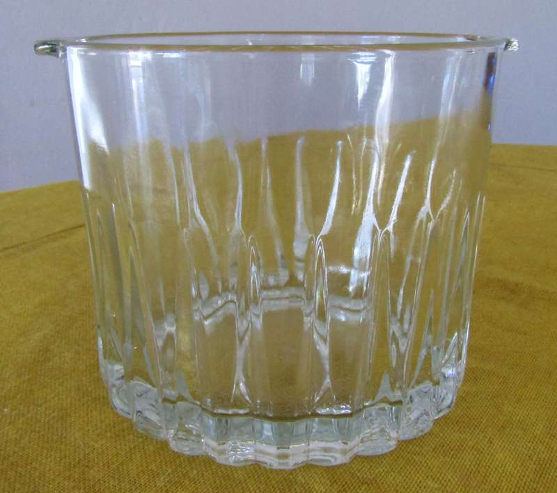 Vintage Crisa Kristalino Clear Ice Bucket - 1.56 Liter