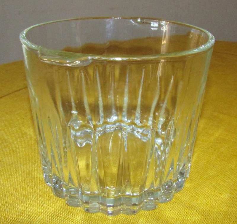 Vintage Crisa Kristalino Clear Ice Bucket - 1.56 Liter