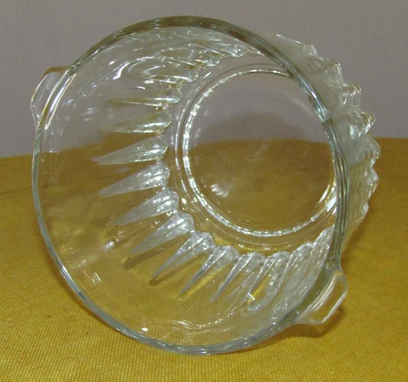 Vintage Crisa Kristalino Clear Ice Bucket - 1.56 Liter