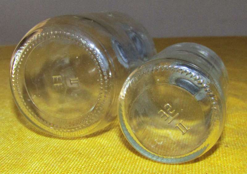 Vintage Set of 10 Clear Glass Apothecary Bottles with Rubber Stoppers