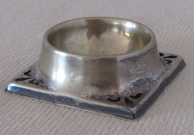 Vintage Art Nouveau Style Silver Plated Tea Strainer with Stand - EPNS, Made in England