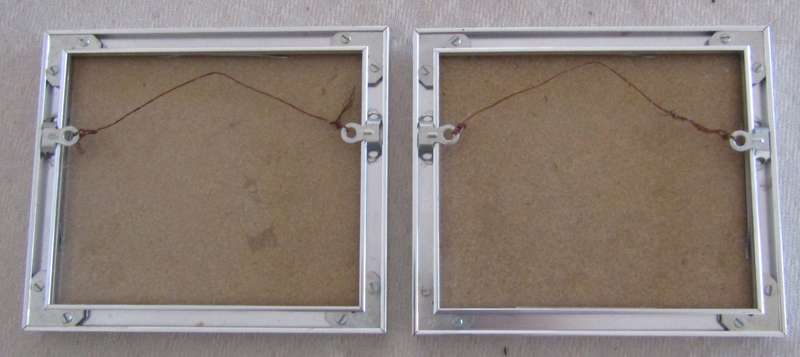 Pair of Framed Miniature South African Landscapes  Signed & Titled "Old Docks CT" and "Arniston"
