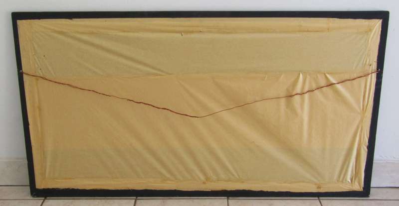 Original Oil on Board of an African Sunset signed Rafael