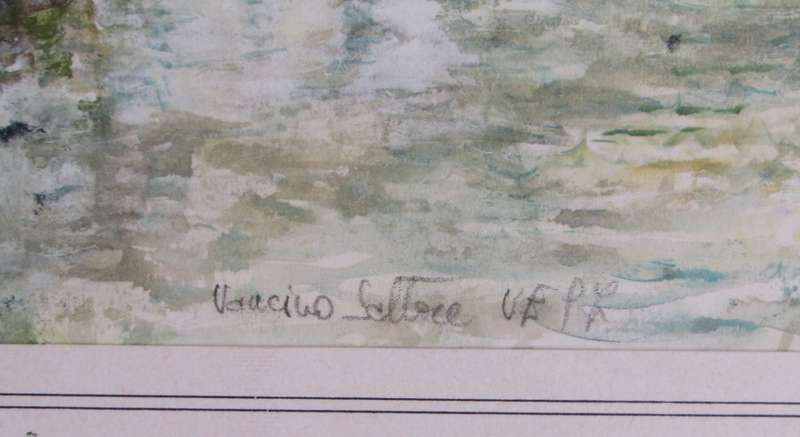 Watercolour Painting of Venice - Signed by Vancino Saltore