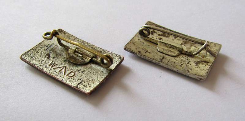 Pair of Vintage Silver-tone and Enamel Union Jack Pins