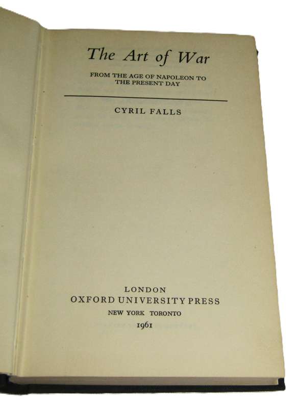 The Art of War by Cyril Falls (Hardback, 1961, Oxford University Press)