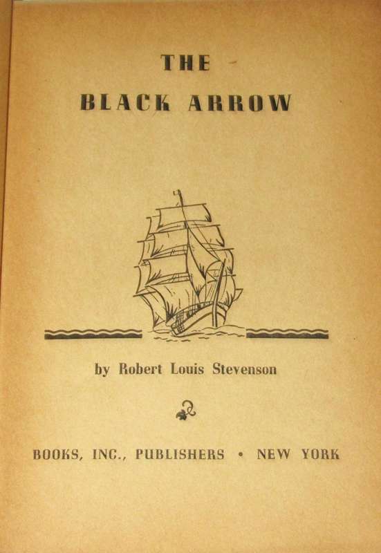The Black Arrow by Robert Louis Stevenson (Hardback, Books Inc., New York)