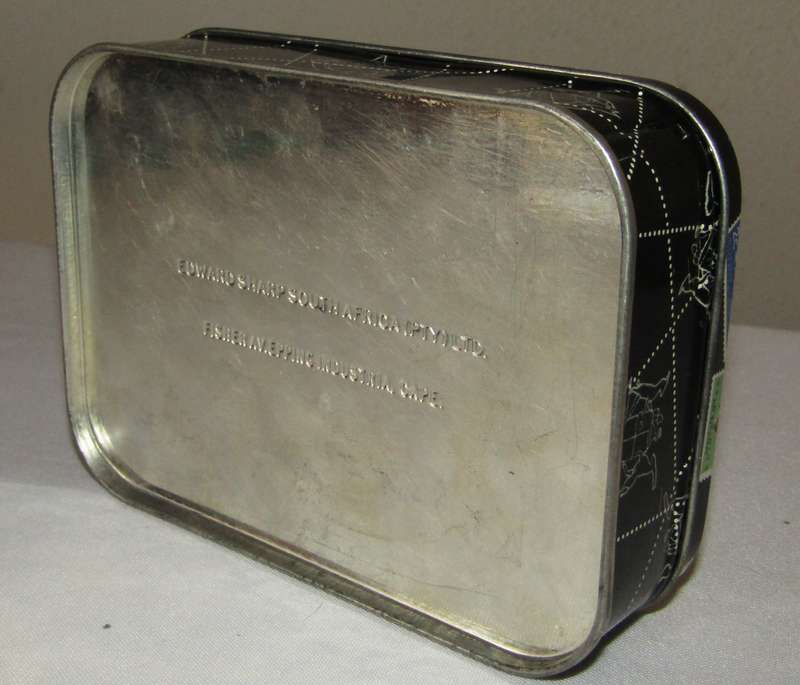 Vintage Edward Sharp South African Postage Stamps Tin  Collectible Africana