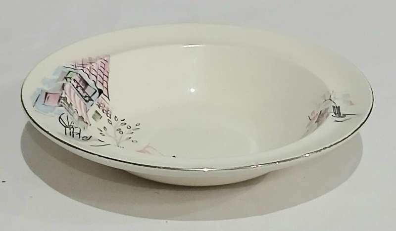 Vintage Alfred Meakin Montmartre Bowl | Paris Café Scene | 1950s England