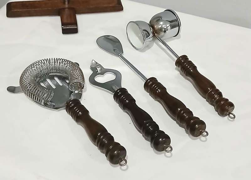 White Horse Scotch Whisky Bar Tool Set | Vintage Advertising Display | Made in Taiwan