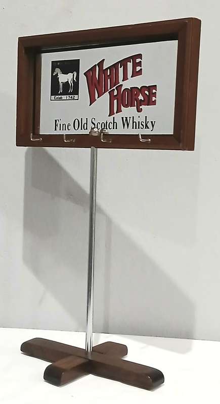 White Horse Scotch Whisky Bar Tool Set | Vintage Advertising Display | Made in Taiwan