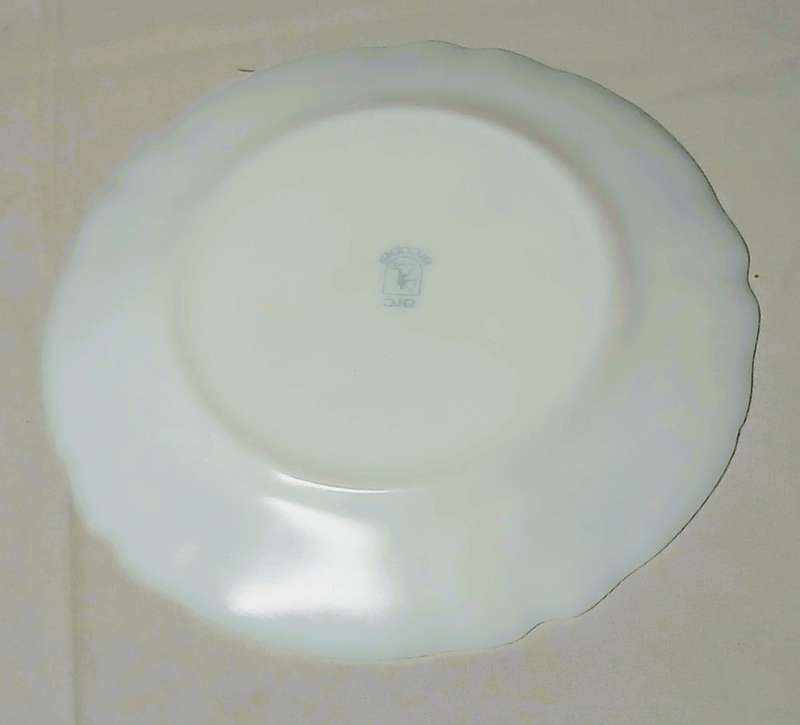 Vintage Arcopal Arc France Plate | Provincial Floral Pattern | Opal Glass Display Plate 23.5cm