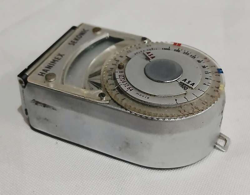 Vintage Hanimex Sekonic Light Meter | Original Leather Case | Classic 1960s Photography Tool