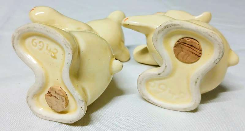 Vintage Hugging Bear Salt & Pepper Shakers | Mid-Century Ceramic Set in the Style of Van Tellingen