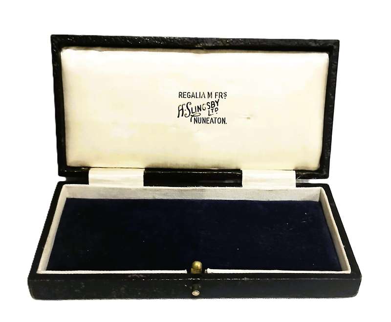 Vintage Masonic Presentation Case | H. Slingsby Ltd Nuneaton | Freemason Regalia Medal Box c.1930