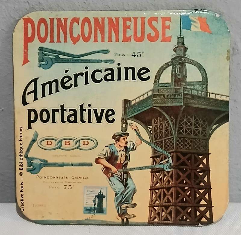 Vintage Parisian Poster Coaster Set (x6) | Moulin Rouge, Folies-Bergère, Belle Époque Style