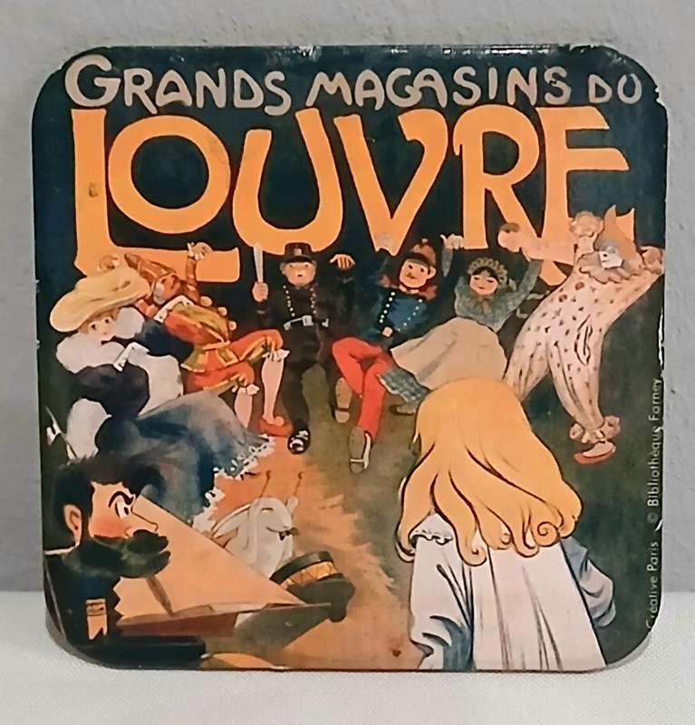 Vintage Parisian Poster Coaster Set (x6) | Moulin Rouge, Folies-Bergère, Belle Époque Style