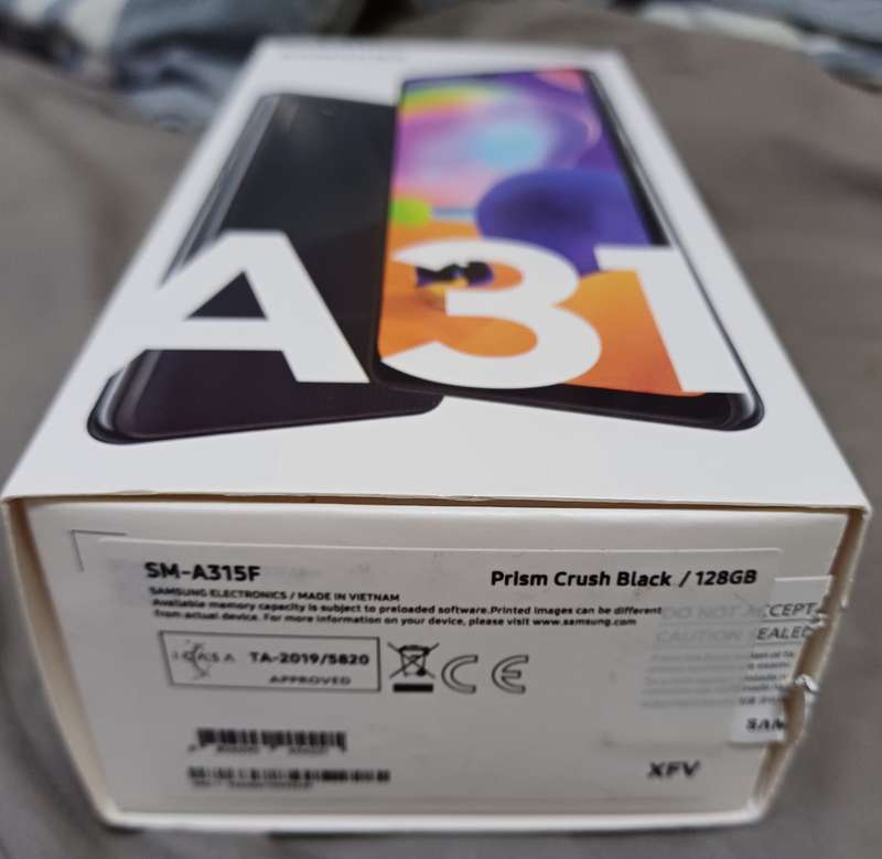 Samsung A31 128GB + 120GB SD card (SM-A315F Prism Crush Black 128GB)