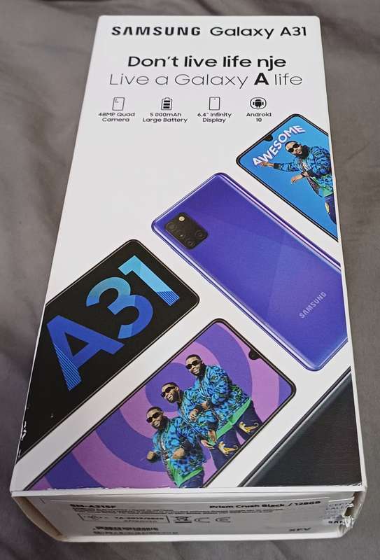 Samsung A31 128GB + 120GB SD card (SM-A315F Prism Crush Black 128GB)